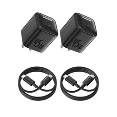 Baseus PicoGo GaN USB-C Charger 45W 2 Pack