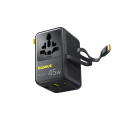 Baseus PicoGo AG11 Universal Travel Adapter 2AC+2U+2C 45W